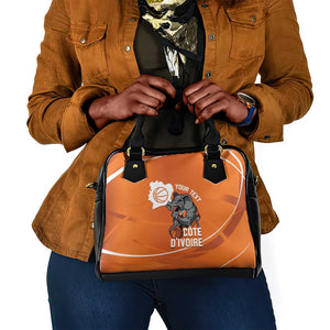 Afro Basketball Custom Ivory Coast Shoulder Handbag Allez Les Elephants - African Pride