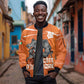 Afro Basketball Custom Ivory Coast Sleeve Zip Bomber Jacket Allez Les Elephants - African Pride