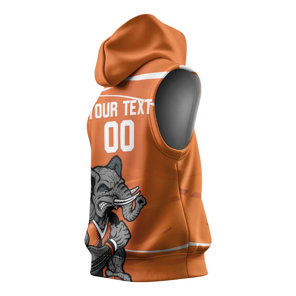Afro Basketball Custom Ivory Coast Sleeveless Hoodie Allez Les Elephants - African Pride