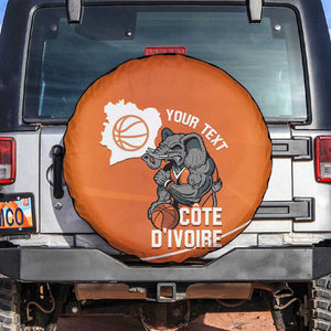 Afro Basketball Custom Ivory Coast Spare Tire Cover Allez Les Elephants - African Pride