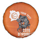 Afro Basketball Custom Ivory Coast Spare Tire Cover Allez Les Elephants - African Pride