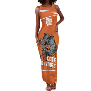 Afro Basketball Custom Ivory Coast Tank Maxi Dress Allez Les Elephants - African Pride