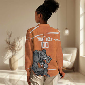Afro Basketball Custom Ivory Coast Women Casual Shirt Allez Les Elephants - African Pride
