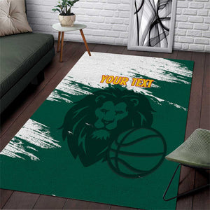 Afro Basketball Custom Cameroon Area Rug Come On Indomitable Lions - African Pride