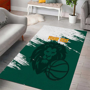 Afro Basketball Custom Cameroon Area Rug Come On Indomitable Lions - African Pride