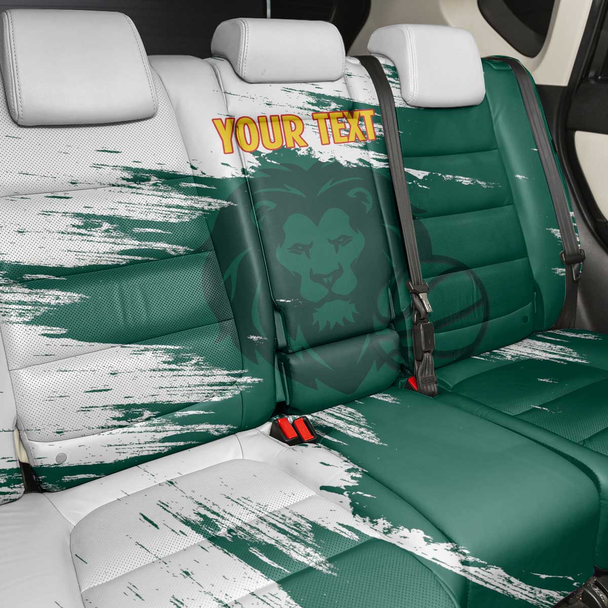 Afro Basketball Custom Cameroon Back Car Seat Cover Come On Indomitable Lions - African Pride