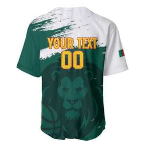 Afro Basketball Custom Cameroon Baseball Jersey Come On Indomitable Lions - African Pride