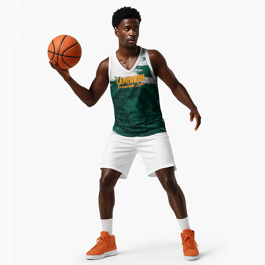 Afro Basketball Custom Cameroon Basketball Jersey Come On Indomitable Lions - African Pride