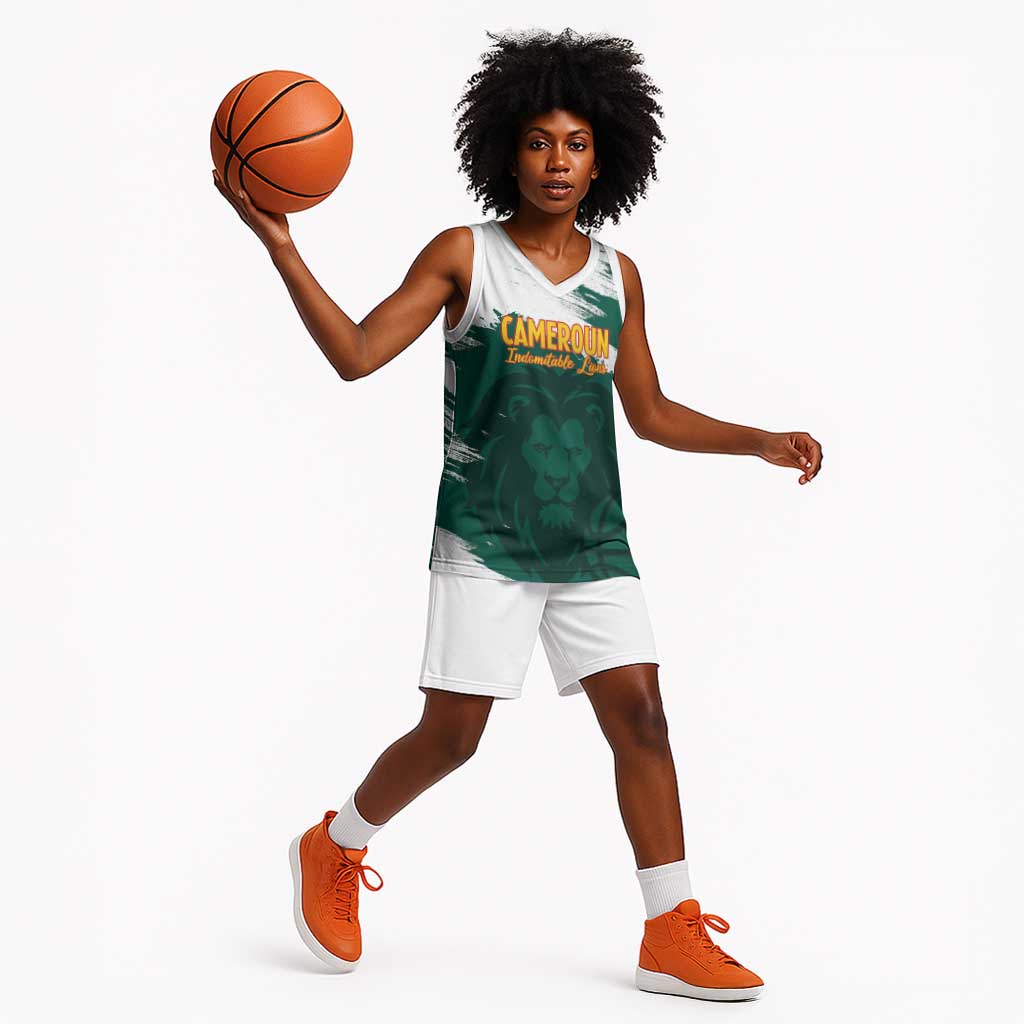Afro Basketball Custom Cameroon Basketball Jersey Come On Indomitable Lions - African Pride