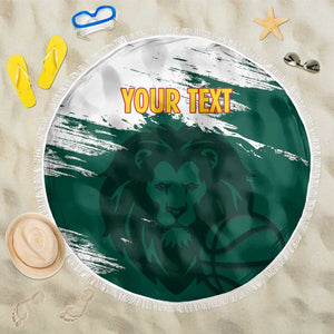 Afro Basketball Custom Cameroon Beach Blanket Come On Indomitable Lions - African Pride