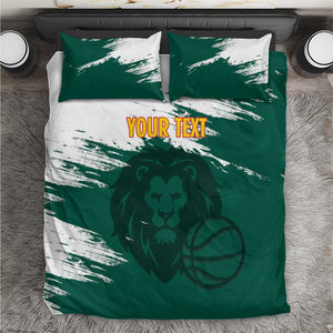 Afro Basketball Custom Cameroon Bedding Set Come On Indomitable Lions - African Pride