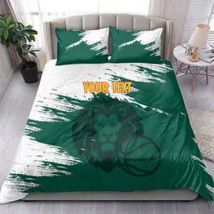 Afro Basketball Custom Cameroon Bedding Set Come On Indomitable Lions - African Pride