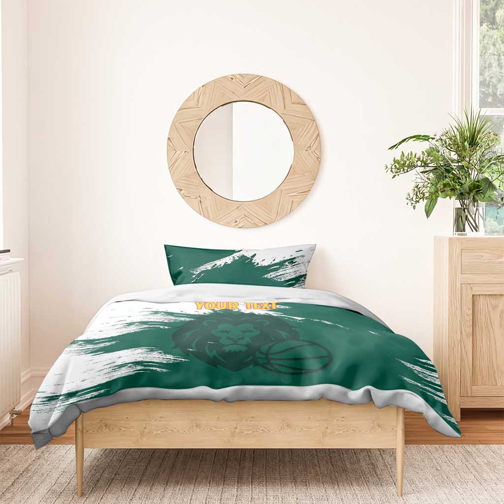Afro Basketball Custom Cameroon Bedding Set Come On Indomitable Lions - African Pride