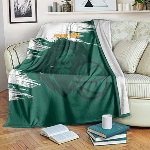 Afro Basketball Custom Cameroon Blanket Come On Indomitable Lions - African Pride
