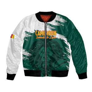 Afro Basketball Custom Cameroon Bomber Jacket Come On Indomitable Lions - African Pride