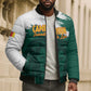 Cameroon Basketball Custom Bomber Puffer Jacket Come On Indomitable Lions