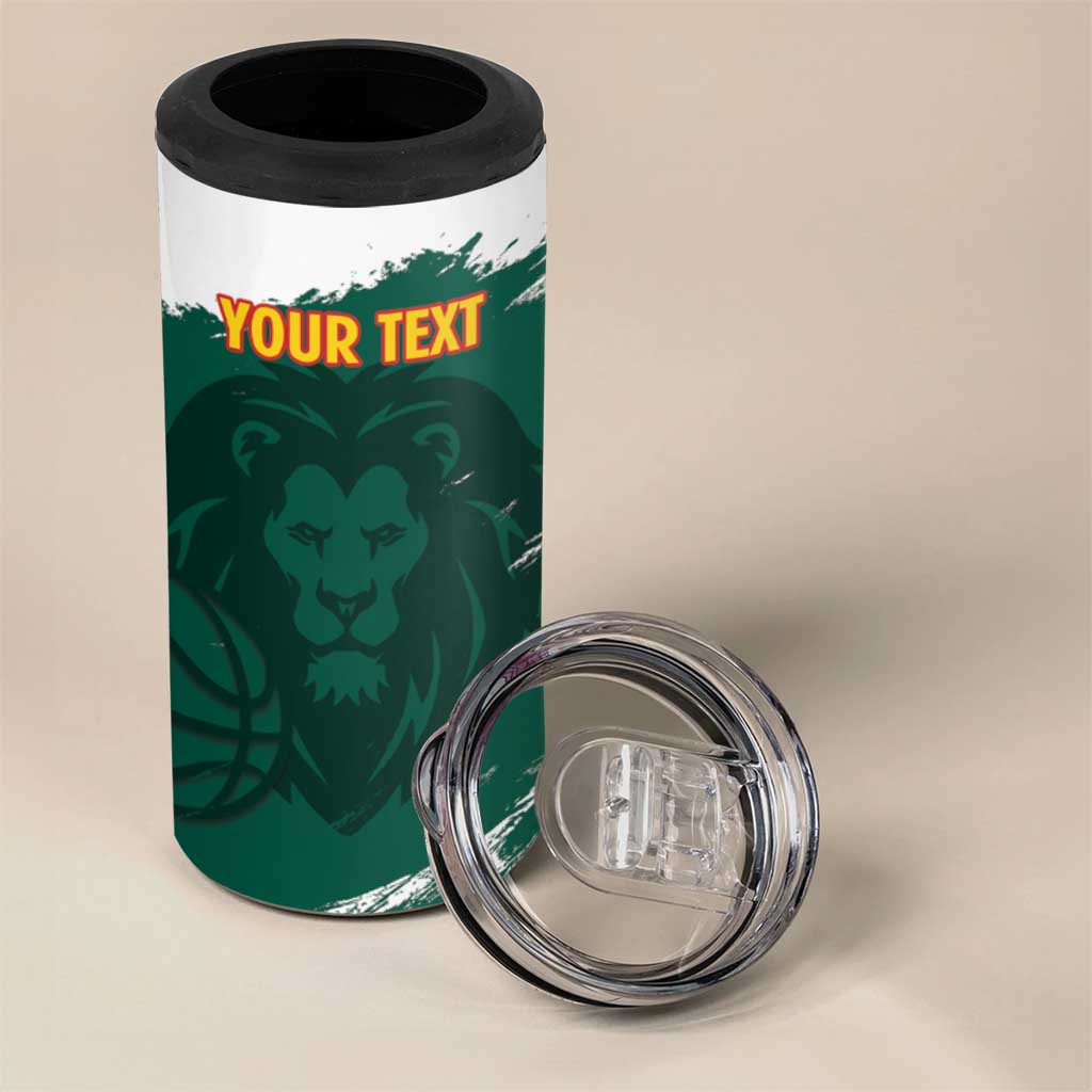 Afro Basketball Custom Cameroon 4 in 1 Can Cooler Tumbler Come On Indomitable Lions - African Pride