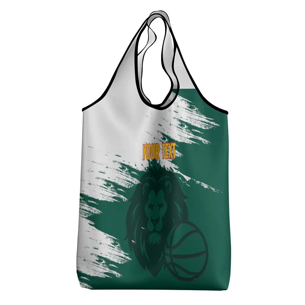 Afro Basketball Custom Cameroon Grocery Bag Come On Indomitable Lions - African Pride