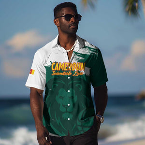 Afro Basketball Custom Cameroon Hawaiian Shirt Come On Indomitable Lions - African Pride