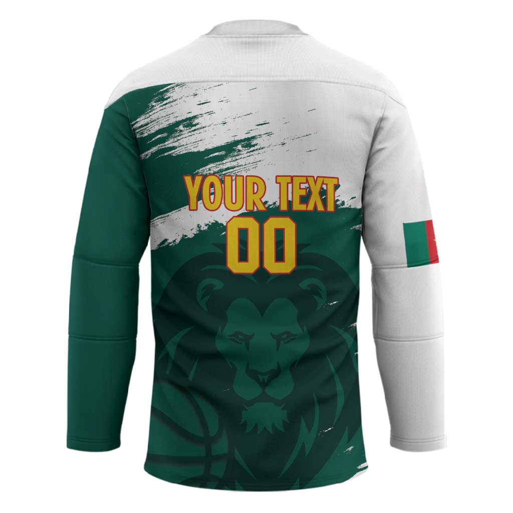 Cameroon Basketball Custom Hockey Jersey Come On Indomitable Lions