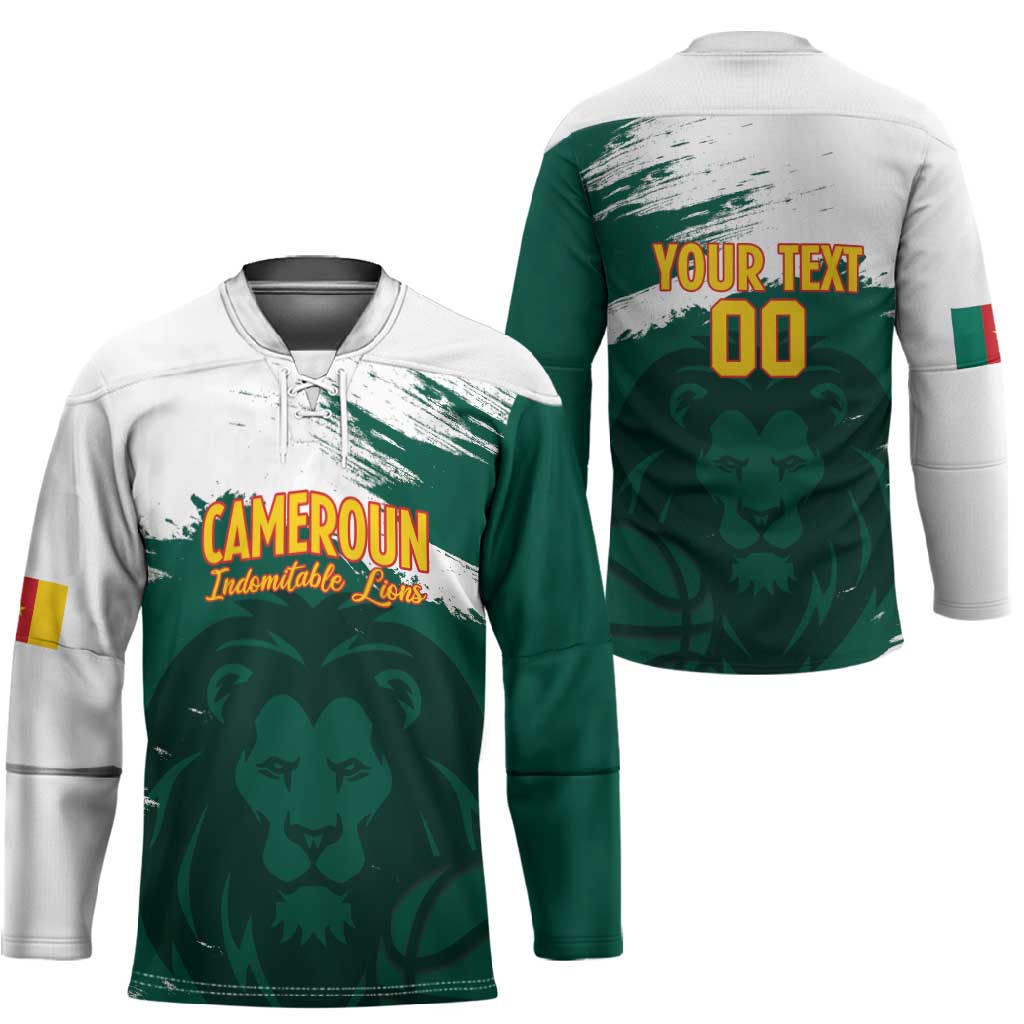 Cameroon Basketball Custom Hockey Jersey Come On Indomitable Lions