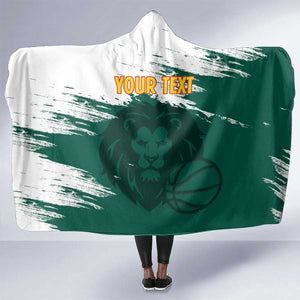 Afro Basketball Custom Cameroon Hooded Blanket Come On Indomitable Lions - African Pride