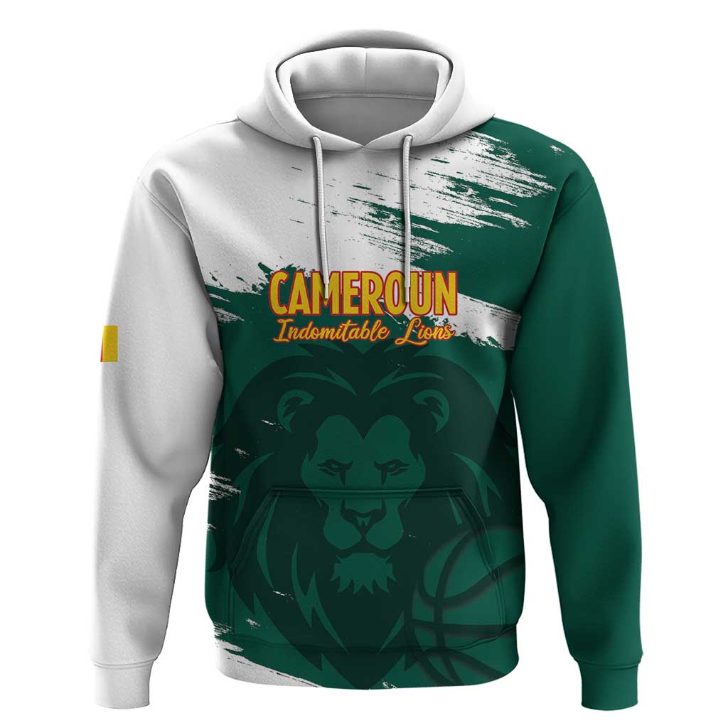 Afro Basketball Custom Cameroon Hoodie Come On Indomitable Lions - African Pride
