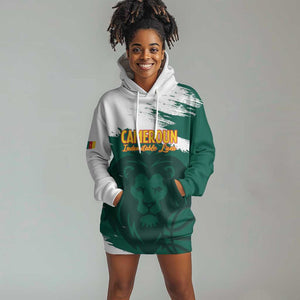 Afro Basketball Custom Cameroon Hoodie Dress Come On Indomitable Lions - African Pride