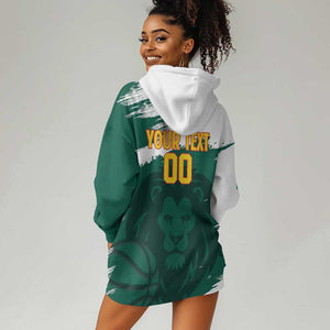 Afro Basketball Custom Cameroon Hoodie Dress Come On Indomitable Lions - African Pride