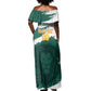 Afro Basketball Custom Cameroon Off Shoulder Maxi Dress Come On Indomitable Lions - African Pride