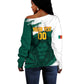 Afro Basketball Custom Cameroon Off Shoulder Sweater Come On Indomitable Lions - African Pride