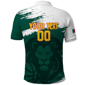 Afro Basketball Custom Cameroon Polo Shirt Come On Indomitable Lions - African Pride