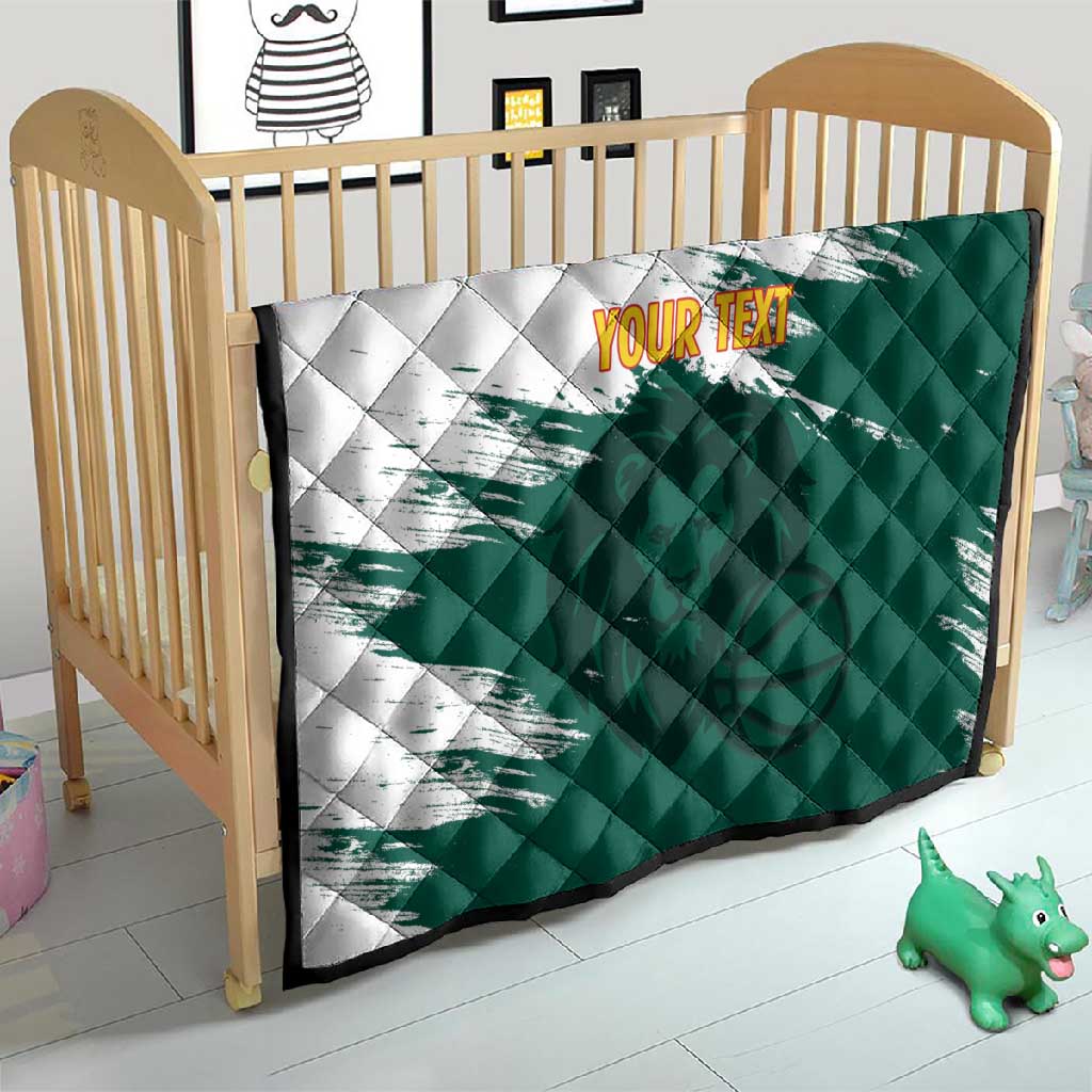 Afro Basketball Custom Cameroon Quilt Come On Indomitable Lions - African Pride