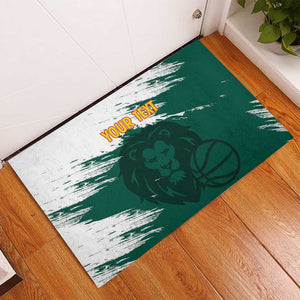 Afro Basketball Custom Cameroon Rubber Doormat Come On Indomitable Lions - African Pride