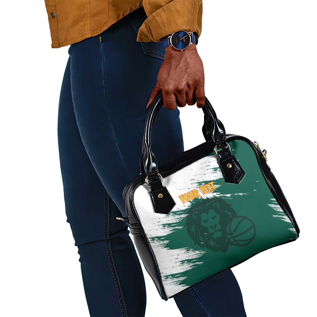 Afro Basketball Custom Cameroon Shoulder Handbag Come On Indomitable Lions - African Pride