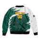 Afro Basketball Custom Cameroon Sleeve Zip Bomber Jacket Come On Indomitable Lions - African Pride