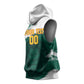 Afro Basketball Custom Cameroon Sleeveless Hoodie Come On Indomitable Lions - African Pride
