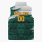 Cameroon Basketball Custom Sleeveless Puffer Jacket Come On Indomitable Lions