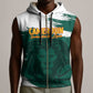 Afro Basketball Custom Cameroon Sleeveless Zip Hoodie Come On Indomitable Lions - African Pride