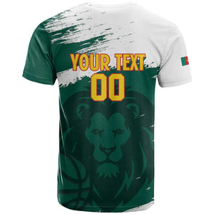 Afro Basketball Custom Cameroon T shirt Come On Indomitable Lions - African Pride