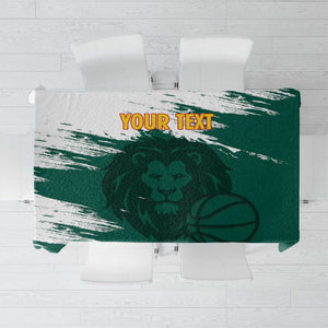 Afro Basketball Custom Cameroon Tablecloth Come On Indomitable Lions - African Pride