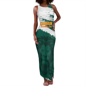 Afro Basketball Custom Cameroon Tank Maxi Dress Come On Indomitable Lions - African Pride