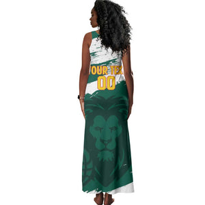 Afro Basketball Custom Cameroon Tank Maxi Dress Come On Indomitable Lions - African Pride