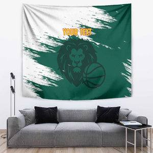 Afro Basketball Custom Cameroon Tapestry Come On Indomitable Lions - African Pride