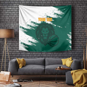 Afro Basketball Custom Cameroon Tapestry Come On Indomitable Lions - African Pride