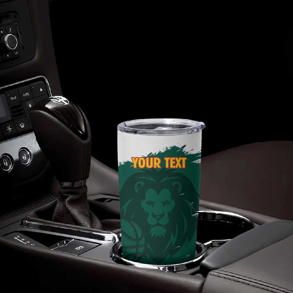 Afro Basketball Custom Cameroon Tumbler Cup Come On Indomitable Lions - African Pride