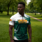Cameroon Basketball Custom Zipper Polo Shirt Come On Indomitable Lions