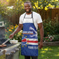 Cape Verde Basketball Custom Apron Come On Blue Sharks