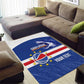 Afro Basketball Custom Cape Verde Area Rug Come On Blue Sharks - African Pride