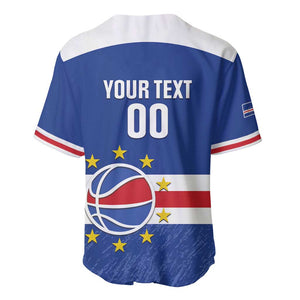 Afro Basketball Custom Cape Verde Baseball Jersey Come On Blue Sharks - African Pride